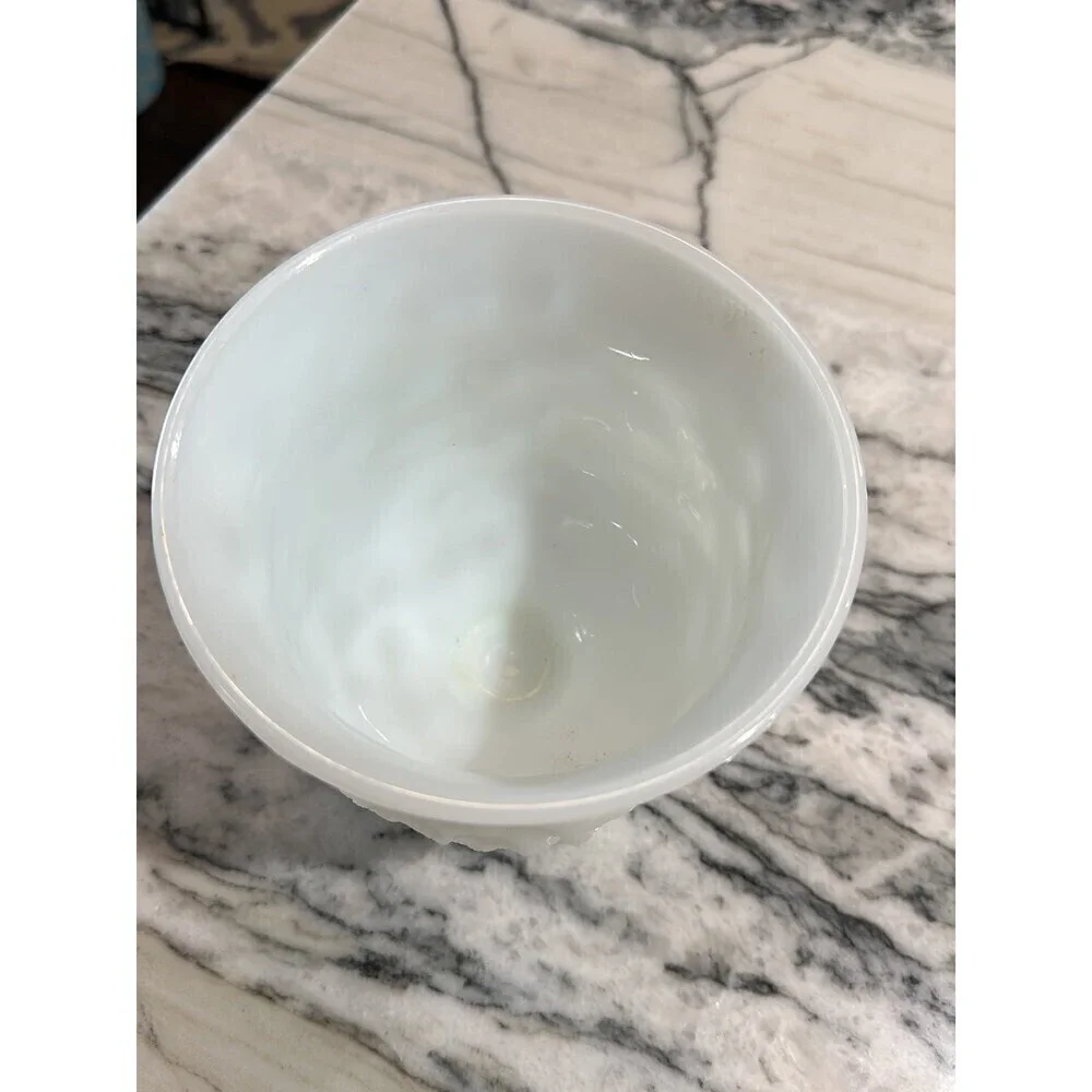 Milk Glass Vase, E.O. Brody Co. M3000 Cleveland, Ohio, USA.